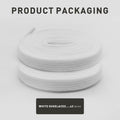 UamGlsob 8mm Double Layer Cotton Shoelaces for Puma Sneakers White 47" (120 cm) by Deal US