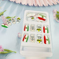 Mexican Press on Nails 24pcs Oval False Nails with Glue Flag Hat Design by Deal US