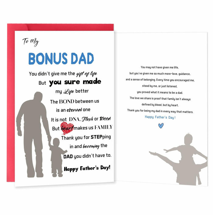 IDU Dog Dad Fathers Day Card Gift from Dog Cartoon Modern Animal ZN170 by Deal US
