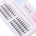 HAOLINS DIY Lash Extension Kit 54pcs C Curl 9-12mm Natural Volume Black by Deal US