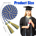 Slergut Blue Graduation Cords 67" Long Tassels Honor Ropes 2025 by Deal US
