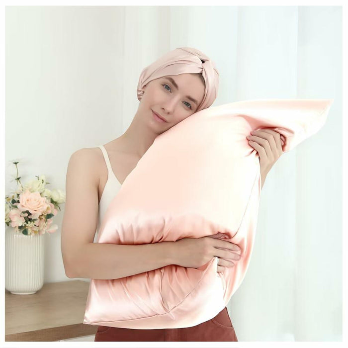 CHASESUN Silky Satin Pillowcase Envelope Closure Anti Wrinkle Champagne 29x20 by Deal US