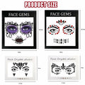 Bowitzki Face Jewels Halloween Rhinestone Stickers Self Adhesive Crystal B by Deal US