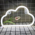 [Like New] BerniceKelly Cloud Neon Signs LED Wall Decor Battery USB Powered White by Deal US