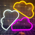 [Like New] BerniceKelly Cloud Neon Signs LED Wall Decor Battery USB Powered White by Deal US