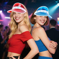 Naimo Sun Visor Hat Red LED UV Protection Outdoor Beach Festival Cap One Size by Deal US