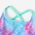 PATPAT Girls 2-Piece Tankini Swimsuit Set Light Green Fish Mermaid Size 6-7 by Deal US