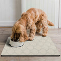 Generic Absorbent Non-Slip Dog Bowl Mat Black 16x24 Inch by Deal US