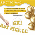 Zhoeybubi Last Pickle She'll Ever Tickle Banner Gold Glitter 6 Ft by Deal US