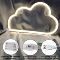[Like New] BerniceKelly Cloud Neon Signs LED Wall Decor Battery USB Powered White by Deal US