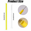 PEUTIER 6pcs Reusable Replacement Straws for Yeti Rambler 25/26/35oz Yellow by Deal US
