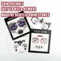Bowitzki Face Jewels Halloween Rhinestone Stickers Self Adhesive Crystal B by Deal US