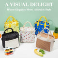 TuErCao Pineapple Insulated Lunch Box Small Portable Lightweight Nylon by Deal US