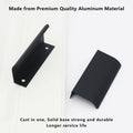 HANIHUA 10 Pcs Black Finger Pulls Drawer Handles 3.15in Aluminum by Deal US