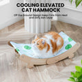 [Like New] HiPetpy Cooling Cat Hammock Chair with Water Mat Grey Large by Deal US