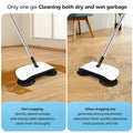 SumYanHing Sweeper Cleaner with 7 Replacement Parts for Hardwood Floors Blue by Deal US