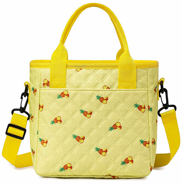TuErCao Pineapple Insulated Lunch Box Small Portable Lightweight Nylon by Deal US