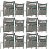 ANZORG Chairback Buddy Pocket Chart Classroom Organizer Grey 12 Pack