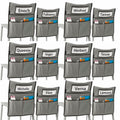ANZORG Chairback Buddy Pocket Chart Classroom Organizer Grey 12 Pack by Deal US