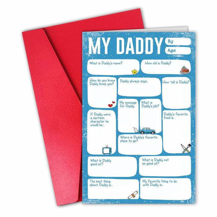 CSMOSJgreetings DIY Father’s Day Card Fill in the Blank Thank You Card from Son by Deal US