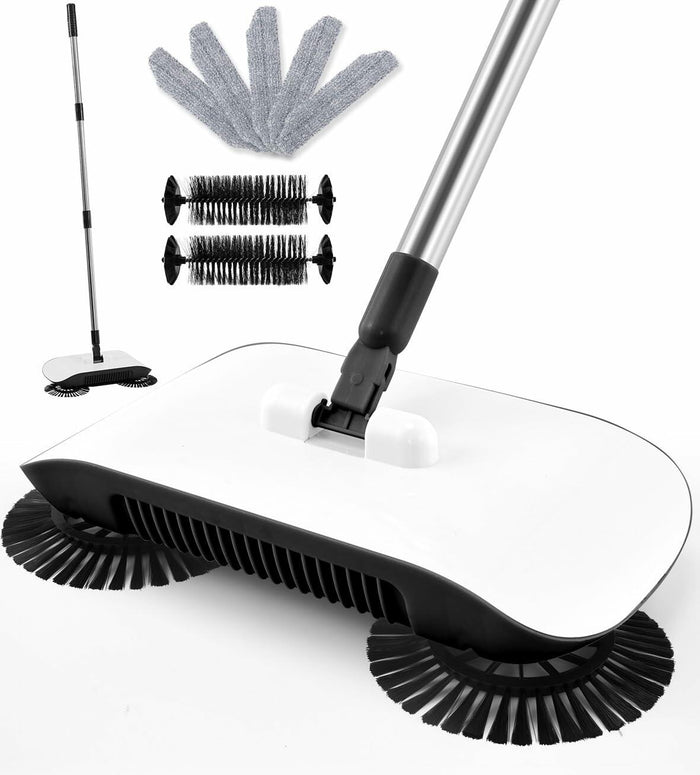 SumYanHing Sweeper Cleaner with 7 Replacement Parts for Hardwood Floors Blue by Deal US