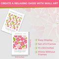 bqw Floral Bible Verse Wall Art Set of 6 Unframed 11x8.5 Scripture Prints by Deal US