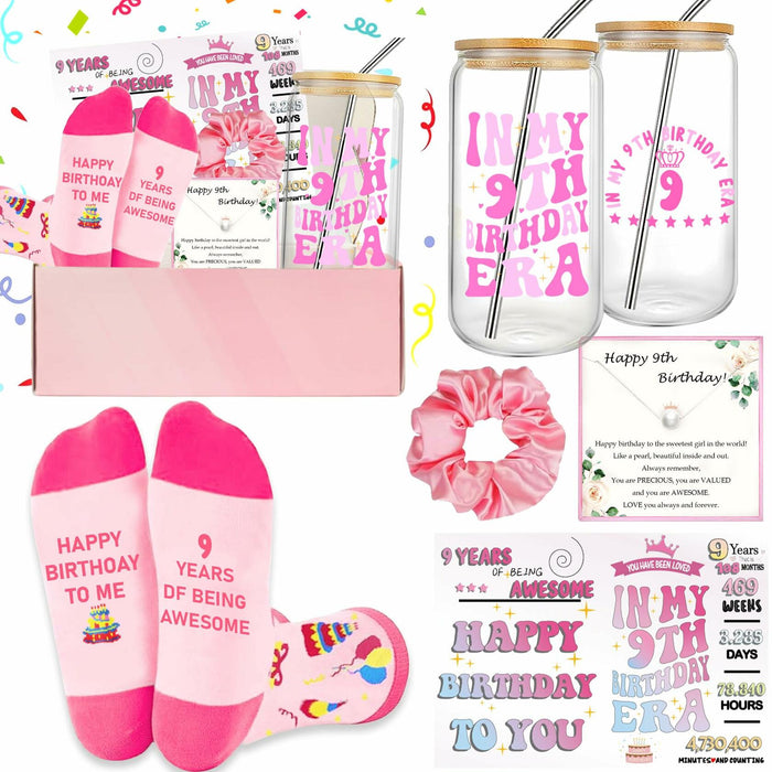 FUVLIFE 7 Year Old Girl Birthday Gifts Glass Decorations Theme 7 Size M 7 by Deal US