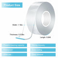 Lahedomege Strong Heavy Duty Double Sided Tape 9.84FT 1.18" Wide by Deal US
