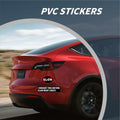Generic 6PCS Waterproof Elliptical No Elon Window Bumper Stickers Black White by Deal US