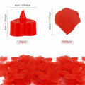 [Like New] LSVGSAK Romantic LED Candle Lights & 1000pcs Red Rose Petals Set by Deal US