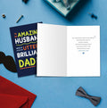 IDU Fathers Day Card for Husband from Wife Emotional Dual Roles ZN167 by Deal US