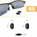 TORWOL 5 Pairs Silicone Glasses Nose Pads Push-in Anti-Slip Black Replacement by Deal US