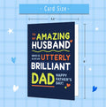 IDU Fathers Day Card for Husband from Wife Emotional Dual Roles ZN167 by Deal US