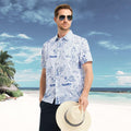 M MAELREG Men’s Floral Button Down Shirt Casual Summer Beach Cruise Top by Deal US