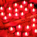[Like New] LSVGSAK Romantic LED Candle Lights & 1000pcs Red Rose Petals Set by Deal US