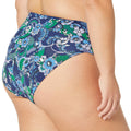 Amazon Essentials Women's High Waist Bikini Bottom Deep Blue Paisley Size XS by Deal US