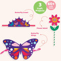 jackinthebox Butterflies Costume Craft Kit 3 Craft Projects Ages 3-5 OPEN BOX by Deal US