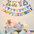 HOTIMO 8 PCS Winnie Baby Shower Banner Party Decor Multicolor Cartoon by Deal US