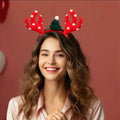 QUNQINLI Christmas Deer Antlers Headband Plush Red Style F 1PCS by Deal US