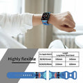 GSDUGYBG Silicone Watch Band Waterproof Sports Replacement Blue Size 42mm by Deal US