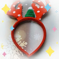 QUNQINLI Christmas Deer Antlers Headband Plush Red Style F 1PCS by Deal US