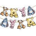 HOTIMO 8 PCS Winnie Baby Shower Banner Party Decor Multicolor Cartoon by Deal US