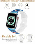 GSDUGYBG Silicone Watch Band Waterproof Sports Replacement Blue Size 42mm by Deal US