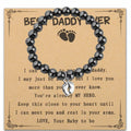 LQRI Bead Bracelet New Dad Gift Daddy To Be Pregnancy Announcement Small by Deal US