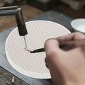 Tofficu Quartz Honeycomb Soldering Board Round 5.11x5.11x0.47in 2pcs As Shown by Deal US