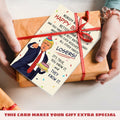 Pawzity Funny Fathers Day Card for Dad 5.3x8in Red Envelope Single by Deal US