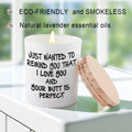 BFJLIFE Lavender Scented Soy Candle Gift for Women Girlfriend Wife 3.25x2.75in by Deal US