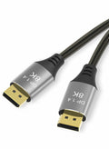 Eaeon 6.6ft DisplayPort 1.4 Cable 8K60Hz 4K144Hz Braided Gray by Deal US