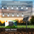 DomiHue Solar Lights Outdoor Waterproof 60LED 36ft String Lights Multicolor by Deal US