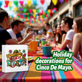 MIOOKISS Cinco De Mayo Mexican Fiesta Rustic Wooden Box Sign 5x5 Let's Fiesta by Deal US